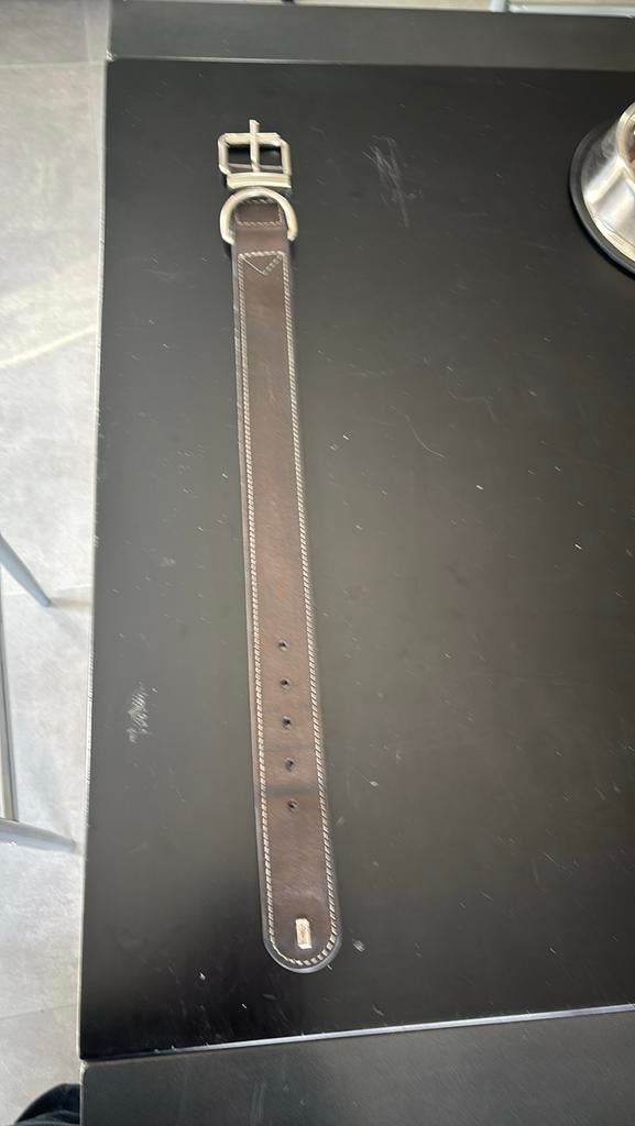 Collier chien cuir hunter, Dieren en Toebehoren, Ophalen, Gebruikt
