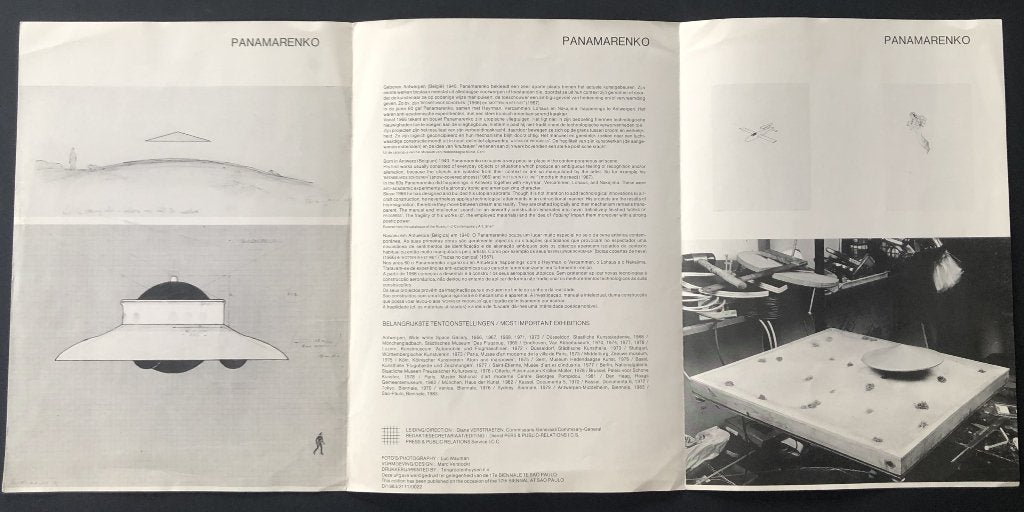 Panamarenko - zeldzaam 3-luik - 1983, Ophalen of Verzenden, Gelezen
