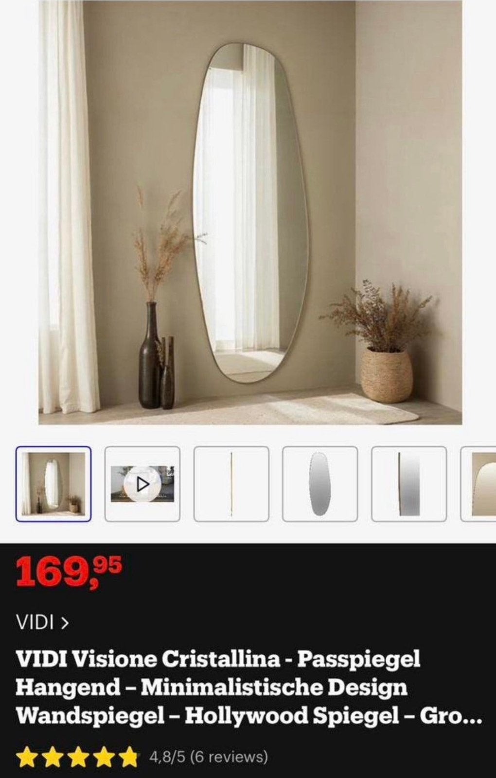 Nouveau miroir organique, Enlèvement ou Envoi, Comme neuf