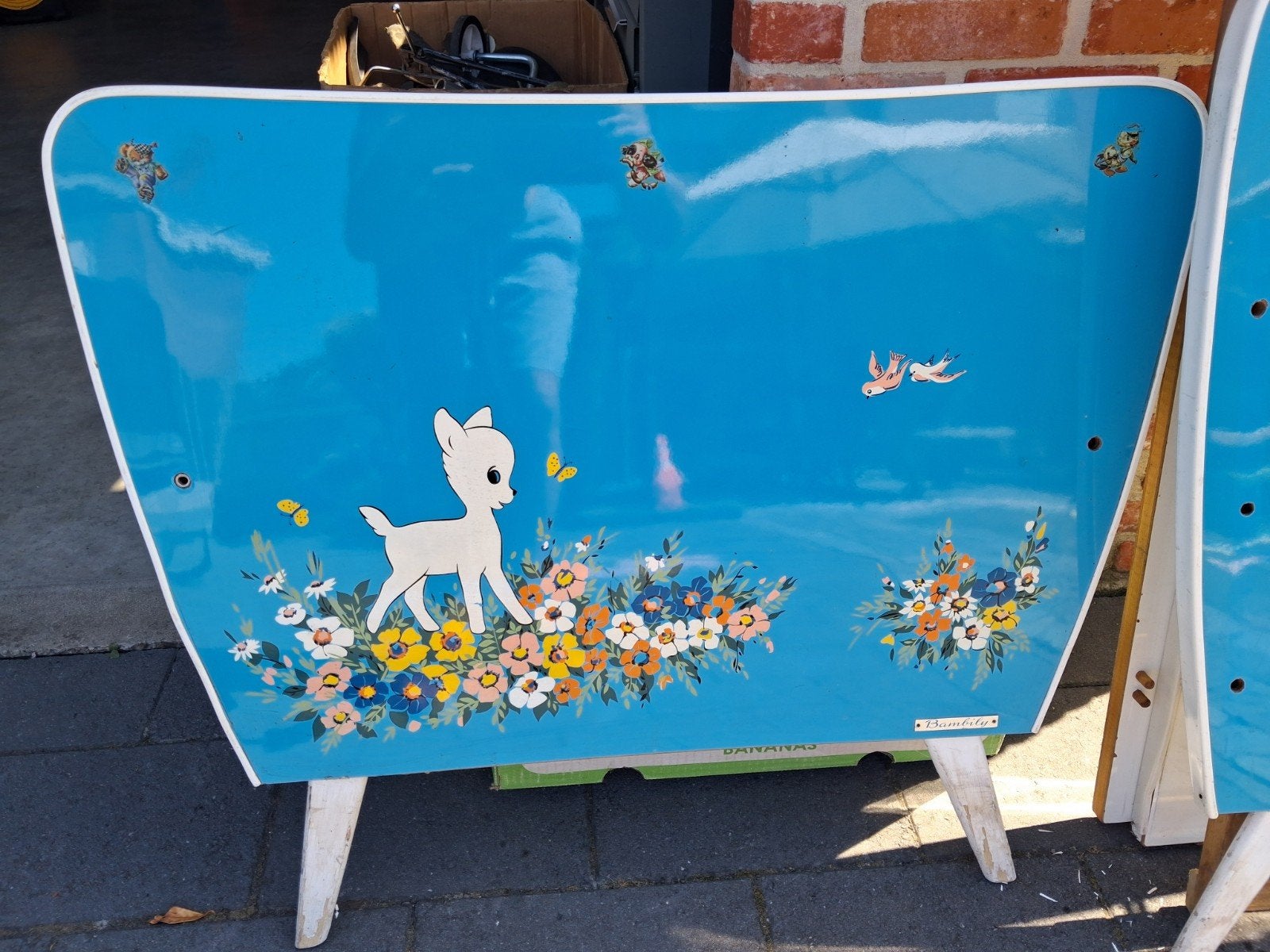 bambily baby bed goede staat vintage retro, Kinderen en Baby's, Babywiegjes en Ledikanten, Ophalen, Gebruikt