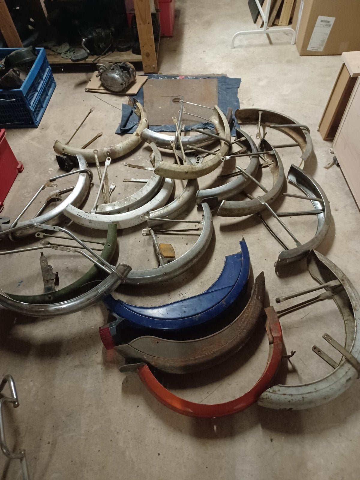 Flandria spatbordset, bromfiets,..., Fietsen en Brommers, Ophalen