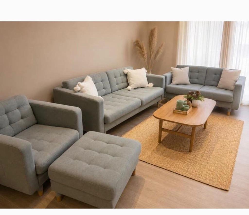 Canapés Landskrona IKEA 3+2+1+ repose-pieds, Enlèvement ou Envoi, Utilisé