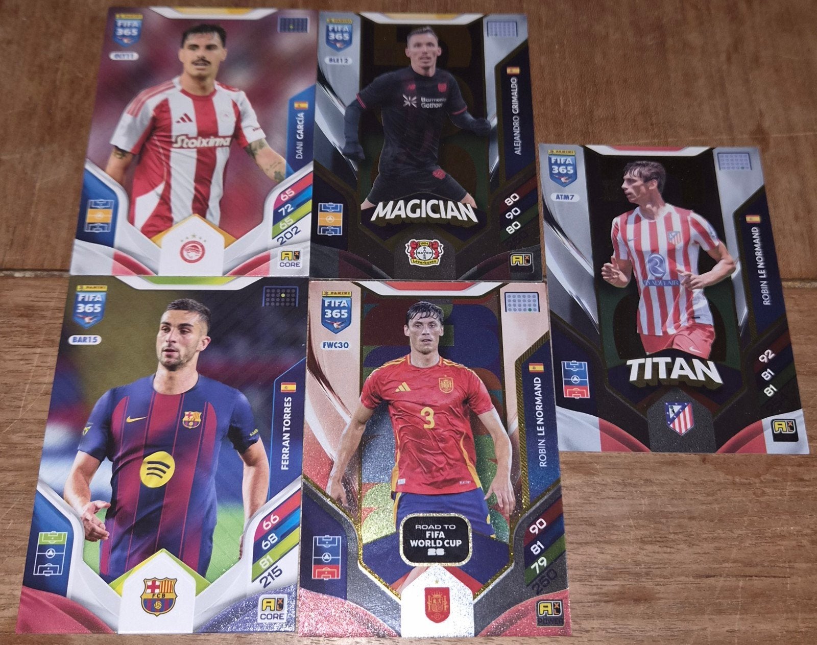 4 Panini Fifa 365 Adrenalyn XL-kaarten, Verzenden, Nieuw, Meerdere plaatjes
