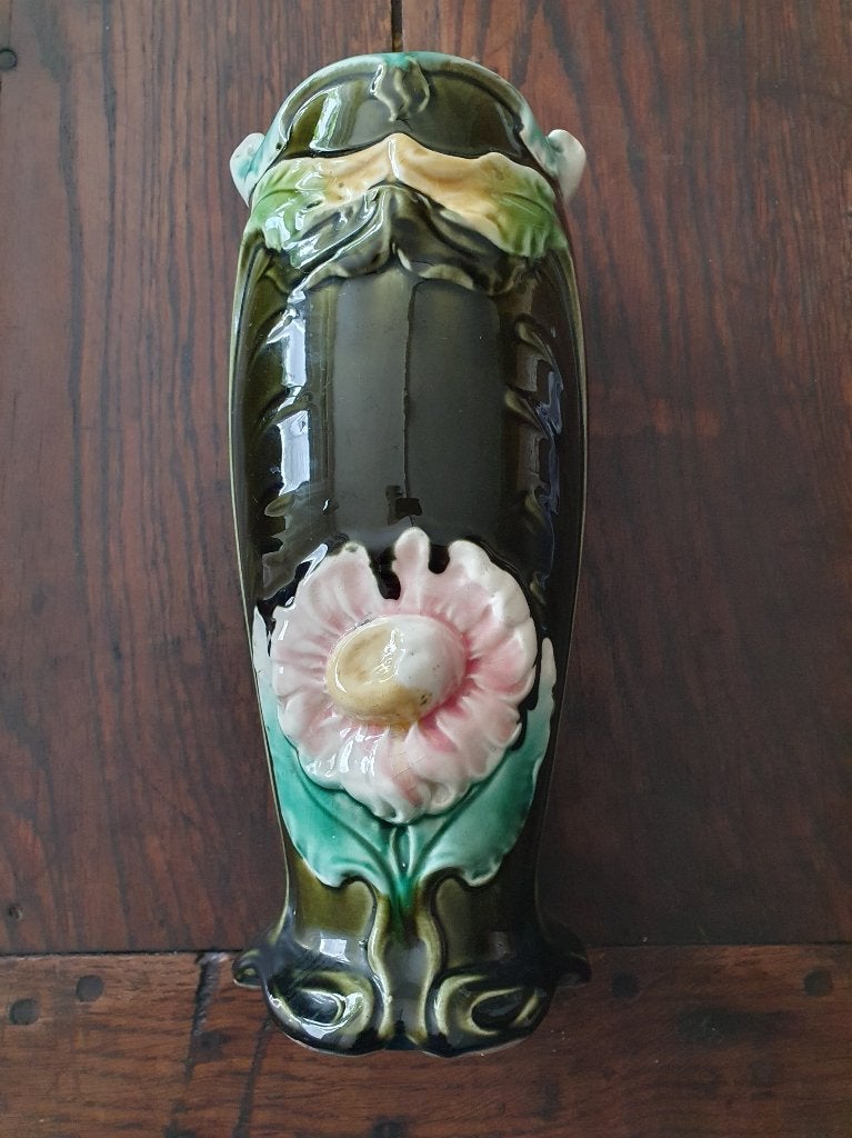 Vase ancien Gustave De Bruyn Art Nouveau 29 cm, Enlèvement ou Envoi