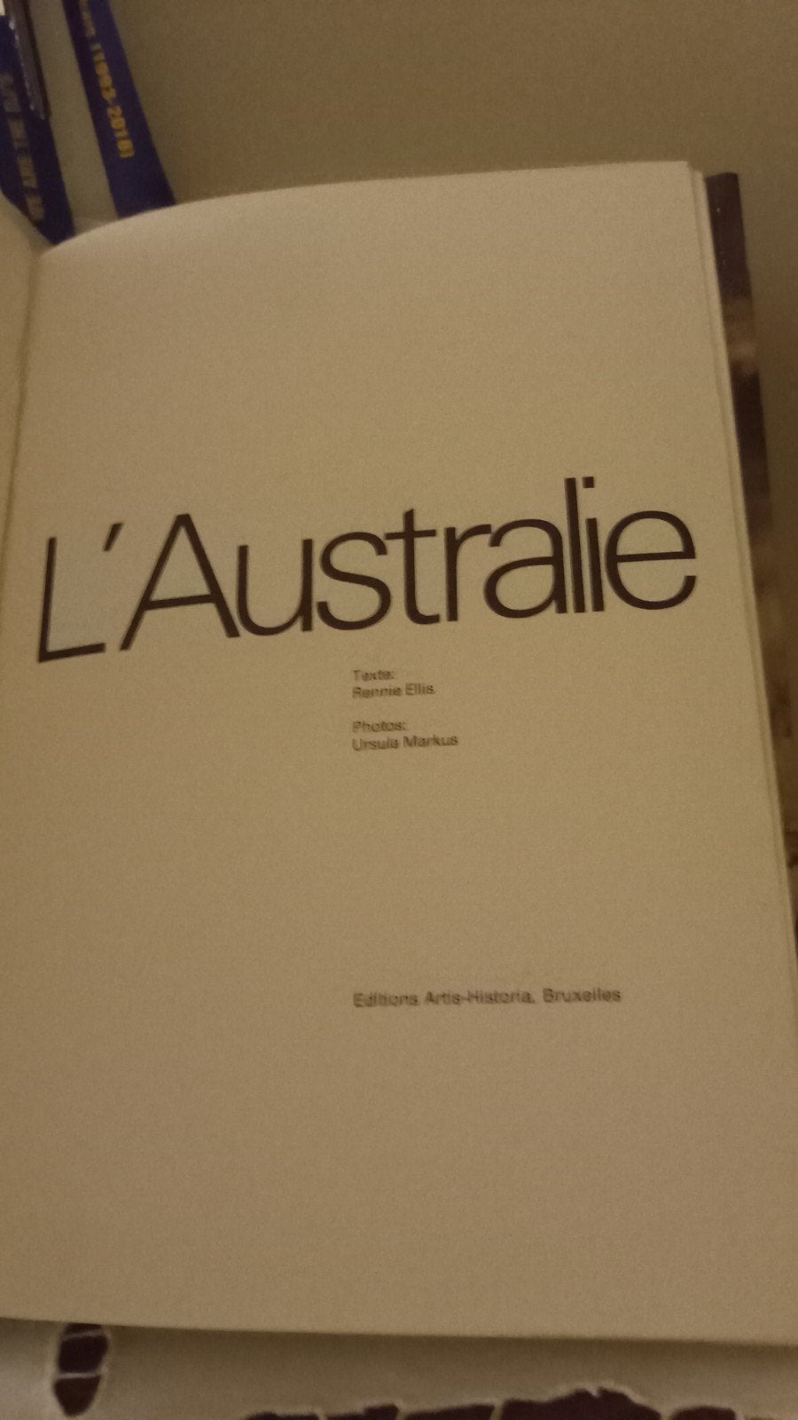 Australie édition artis Historia 4 euros, Boeken, Gelezen, Ophalen of Verzenden, Complete serie of reeks, Copyright