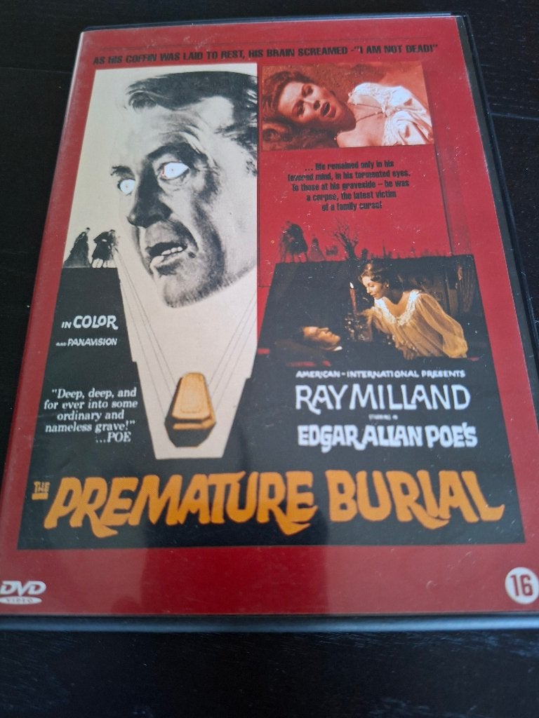 The Premature Burial (1962) Full Color !, Cd's en Dvd's, Dvd's | Horror, Engels, Vanaf 16 jaar, Nederlands, Zo goed als nieuw