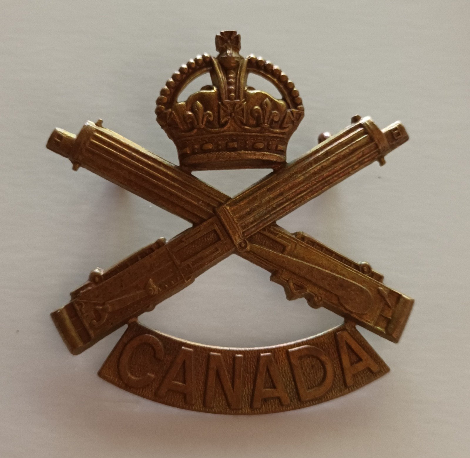 WW1 Canadian Machine Gun Battalion Cap Badge, Ophalen of Verzenden, Embleem of Badge