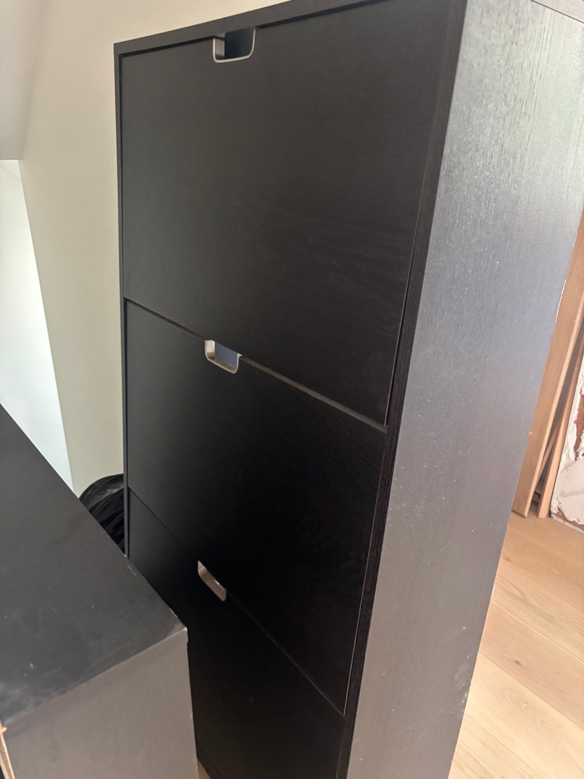 Schoenkast ikea zwart, Huis en Inrichting, Kasten | Schoenenkasten, Ophalen, Zo goed als nieuw