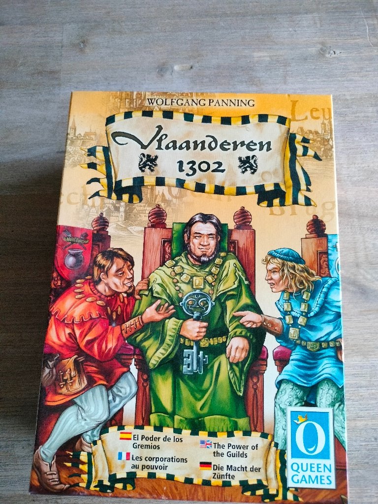 gezelschapspel: Vlaanderen 1302, Ophalen, Zo goed als nieuw, Queen Games