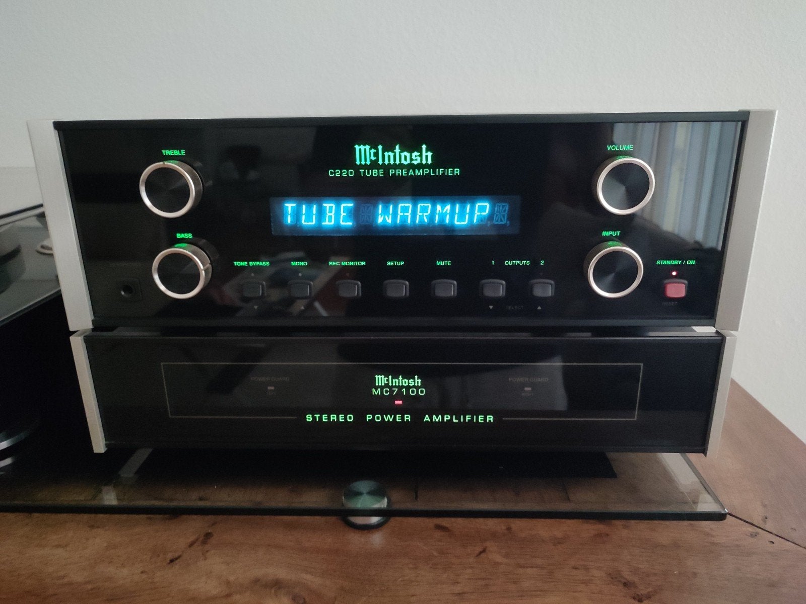 McIntosh C220+ MC7100, Audio, Tv en Foto, Zo goed als nieuw, 60 tot 120 watt, Stereo, Ophalen