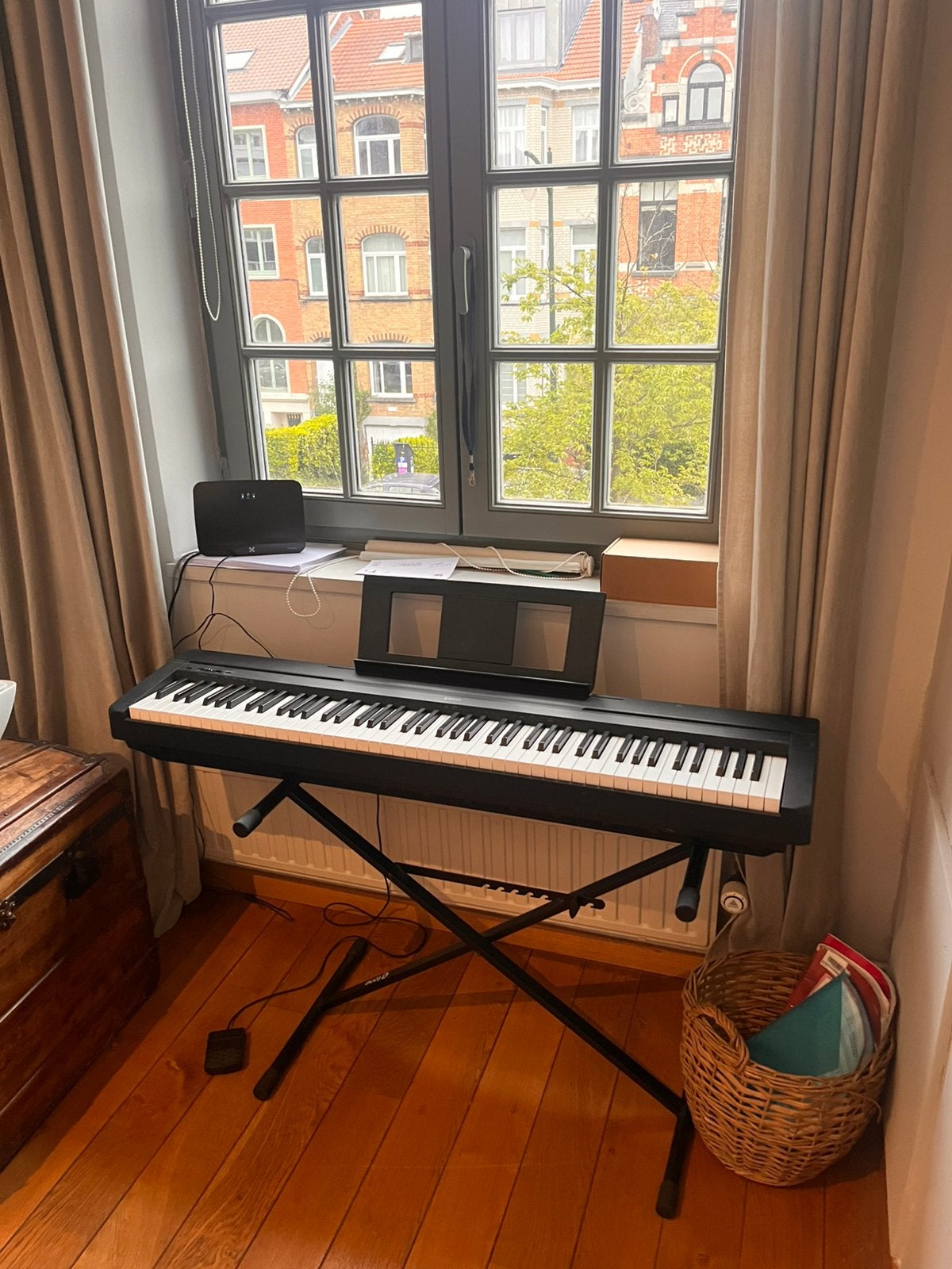 Piano yamaha p-45, Musique & Instruments, Enlèvement, Utilisé, Yamaha, Avec pied