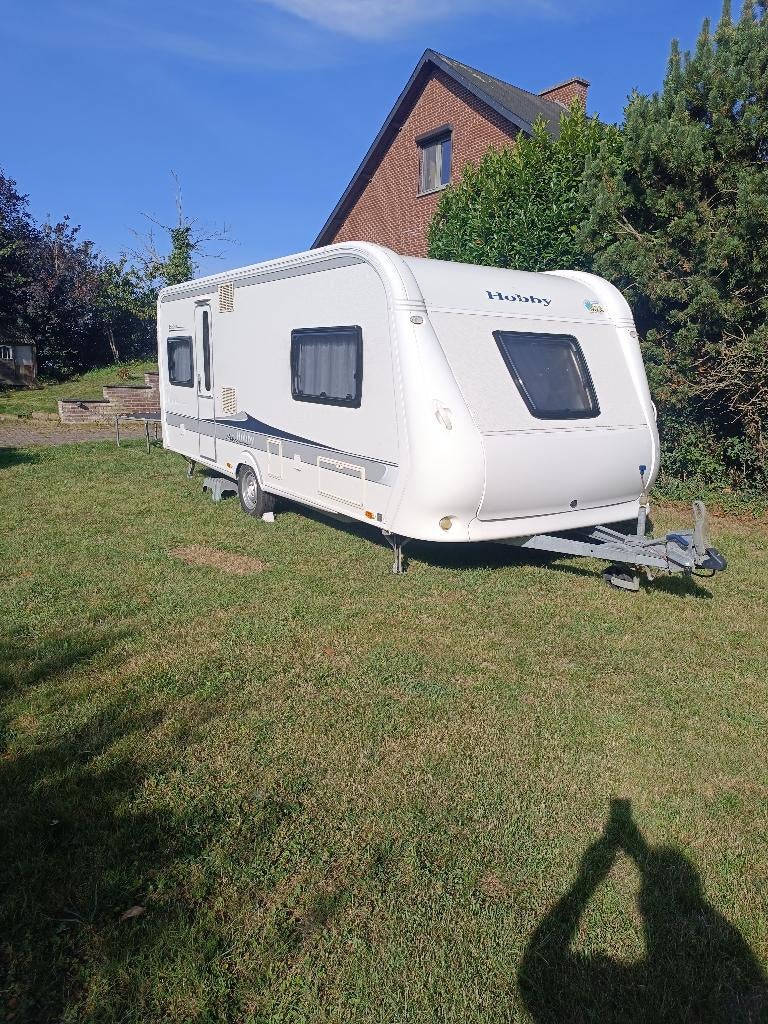 Caravane hobby excellent 560, 2 aparte bedden, Hobby, Particulier, 6 tot 7 meter