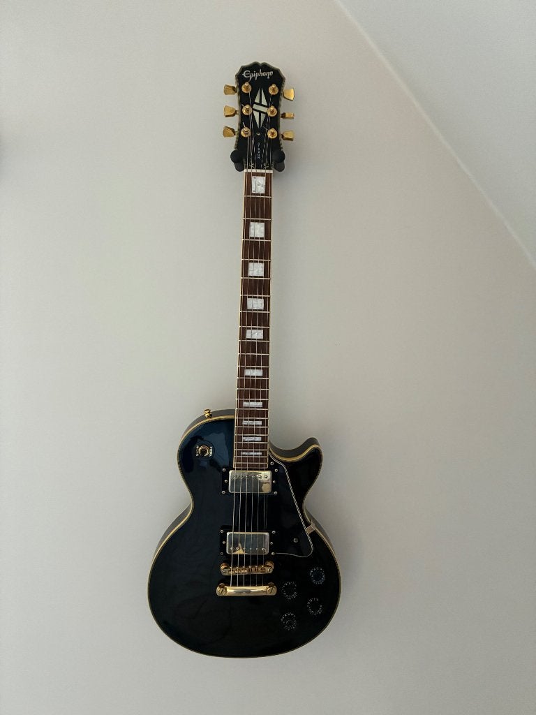 Epiphone Gibson Les Paul Custom, Ophalen of Verzenden, Zo goed als nieuw, Overige typen