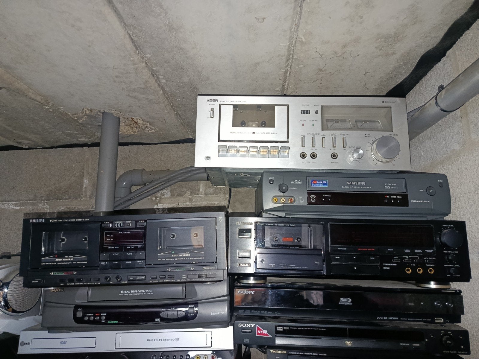 cassettedecks, TV, Hi-fi & Vidéo, Enlèvement, Philips