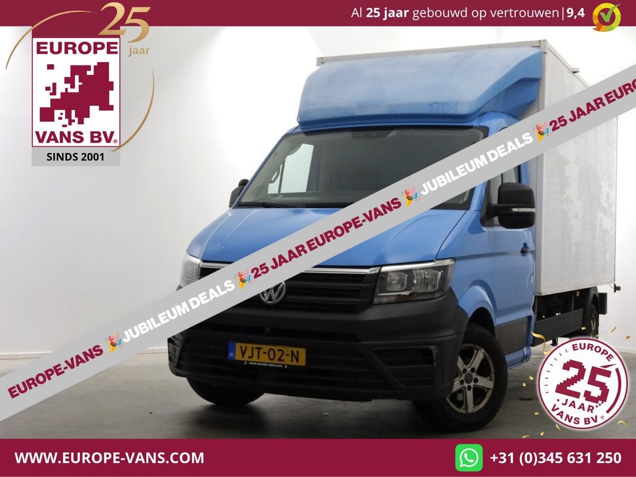Volkswagen Crafter 35 2.0 TDI E6 Bakwagen met achterdeuren 2, ABS, Blauw, Bedrijf, 277 g/km
