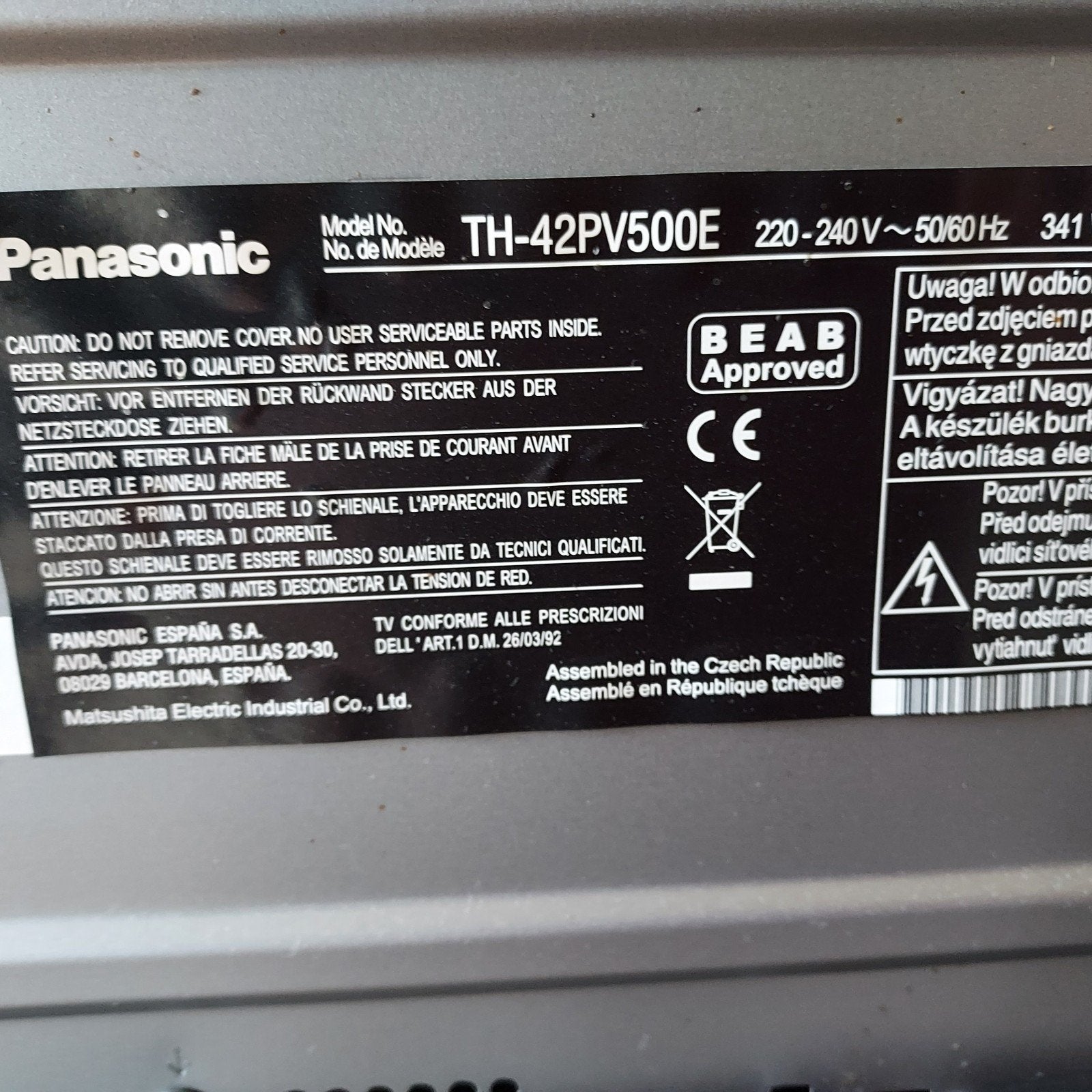 Tv panasonic, Audio, Tv en Foto, Ophalen, Panasonic