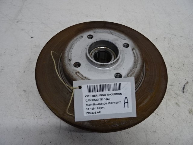 FREIN DISQUE ARRIÈRE Citroën Berlingo (01-2008/06-2018), Utilisé, Citroën