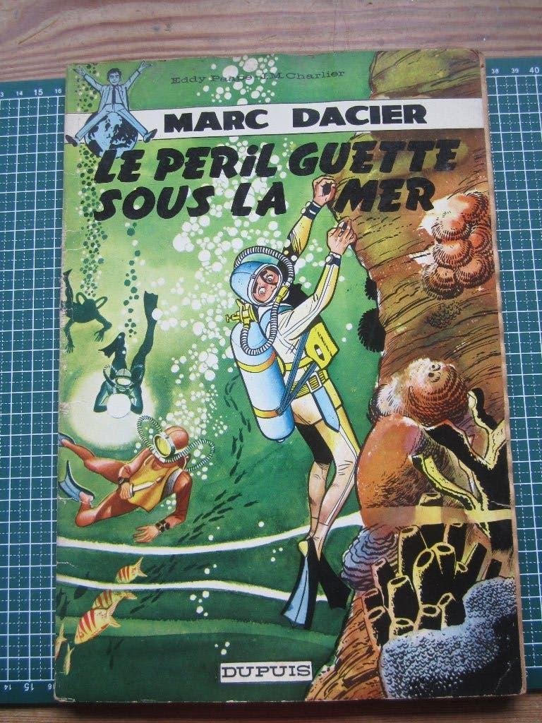 Marc Dacier "Le péril guette sous la mer" 1962, Livres, Enlèvement ou Envoi, Une BD, Utilisé, E. Paape- J.M. Charlier