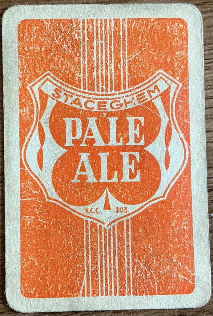Oude speelkaart PALE ALE/STACEGHEM, Ophalen of Verzenden, Gebruikt, Speelkaart(en)
