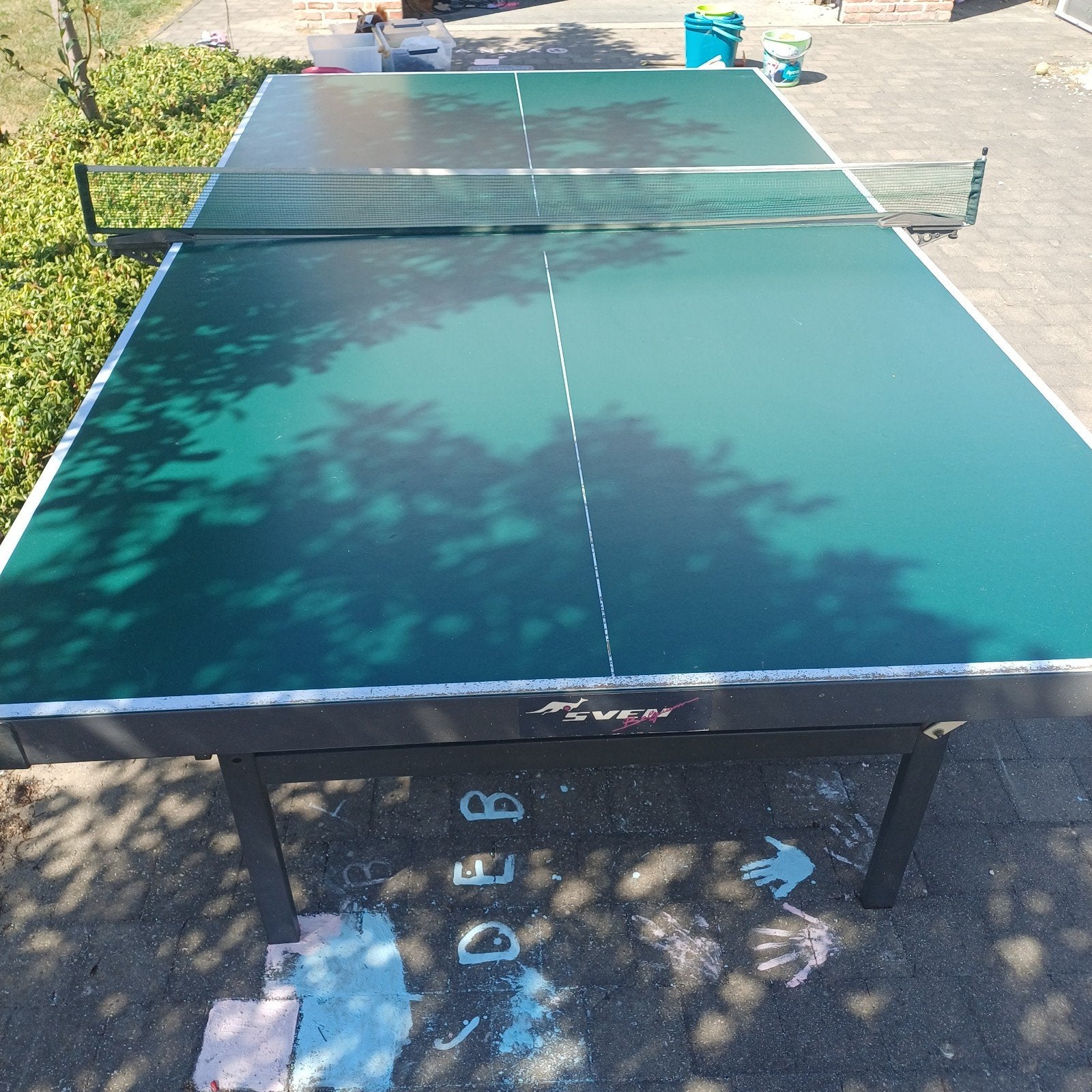 Ping pong tafel Sven tafeltennis, Sport en Fitness, Tafeltennis, Ophalen, Gebruikt, Tafel Indoor, Verrijdbaar