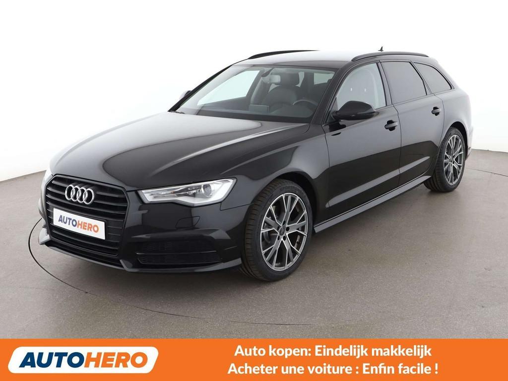 Audi A6 1.8 TFSI ultra (bj 2017, automaat), Auto's, Gebruikt, Zwart, Leder, 5 deurs
