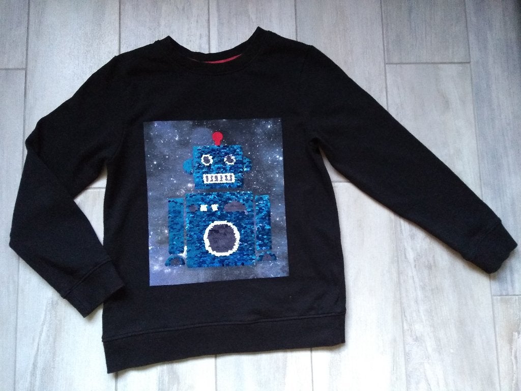 ★ M134/140 - Trui robot, Ophalen of Verzenden, Gebruikt, Jongen, Trui of Vest