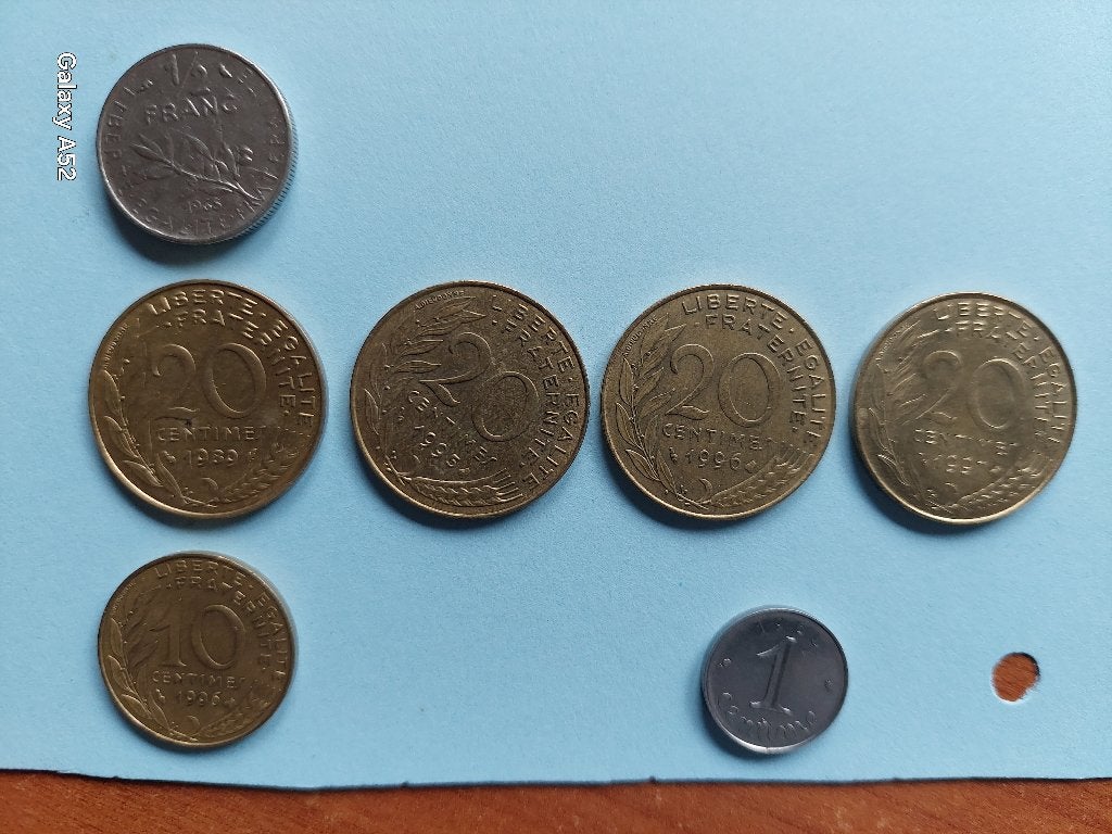 ensemble de 7 pièces anciennes de France : centimes, Enlèvement ou Envoi, France, Série