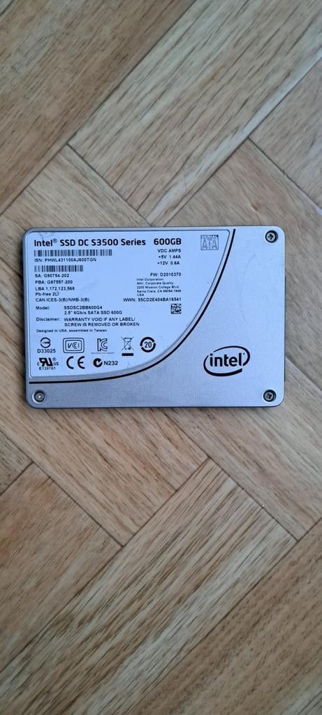 Intel DC S3500 SSD – 600GB, Computers en Software, Harde schijven, Ophalen of Verzenden, SATA, SSD