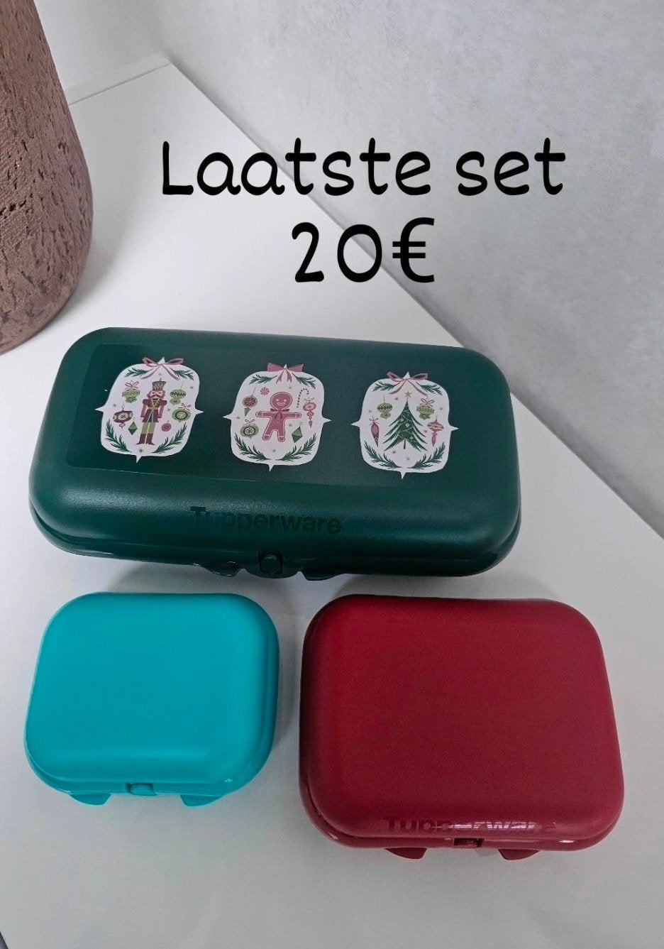 Tupperware eco lunchset trio, Ophalen of Verzenden, Nieuw