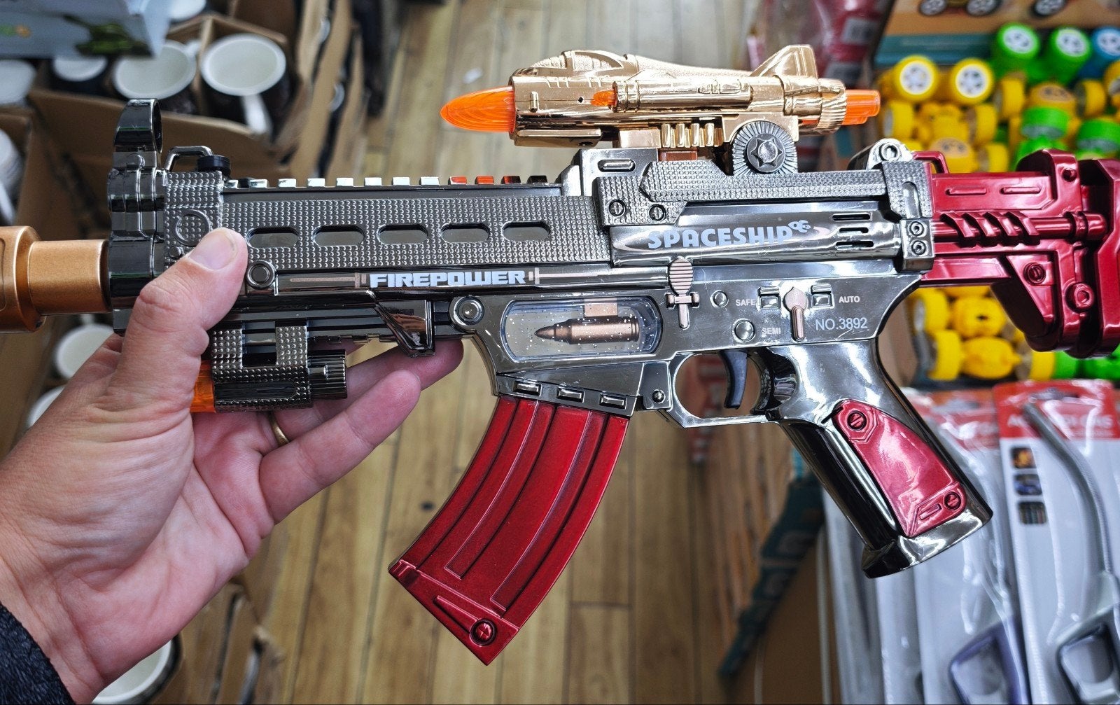 pistolet, Enlèvement