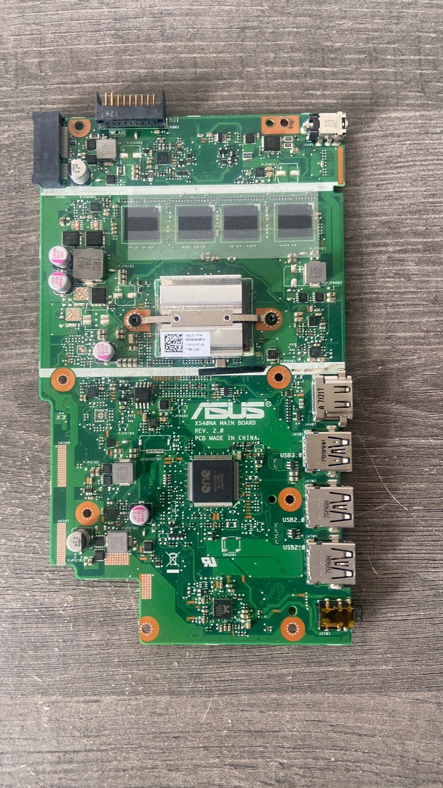 Origineel ASUS X540NA mainboard/moederbord, REV. 2.0., Ophalen, Gebruikt