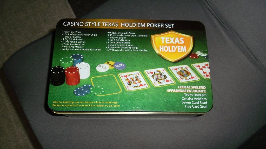 poker set in metalen doos, Enlèvement, Neuf