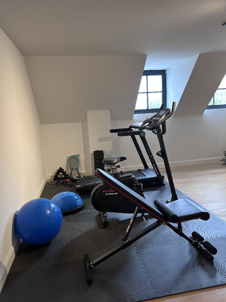Fitness materiaal compleet (zie beschrijving), Sport en Fitness, Fitnessapparatuur, Ophalen, Benen, Aluminium, Zo goed als nieuw