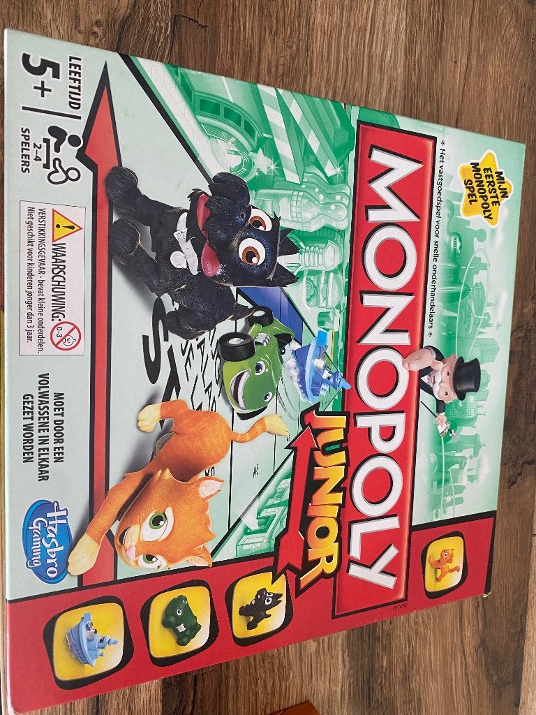 Junior monopoly, Drie of vier spelers, Ophalen, Zo goed als nieuw, Overig