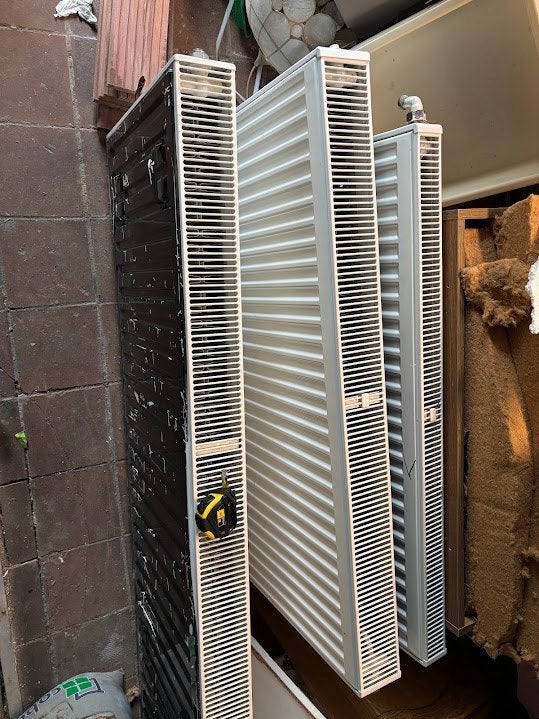 4 gebruikte radiatoren – Type 11 & 22, Doe-het-zelf en Bouw, Ophalen, 30 tot 80 cm, Gebruikt, Radiator