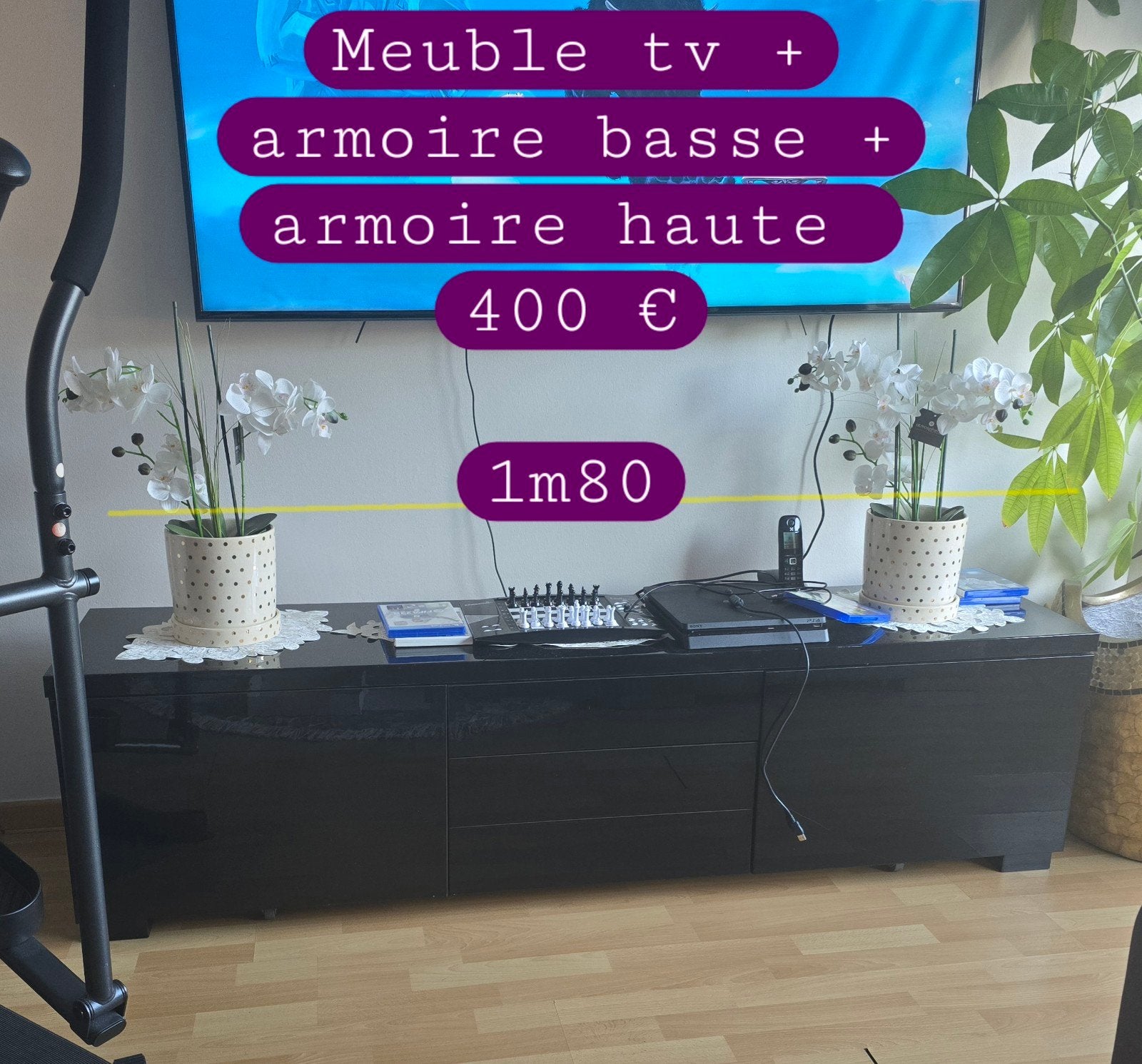 3 Armoires noirs Ikea, Enlèvement