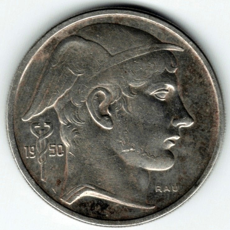 50 BEF Mercurius 1950 argent FL, Monnaie en vrac, Argent, Argent, Envoi