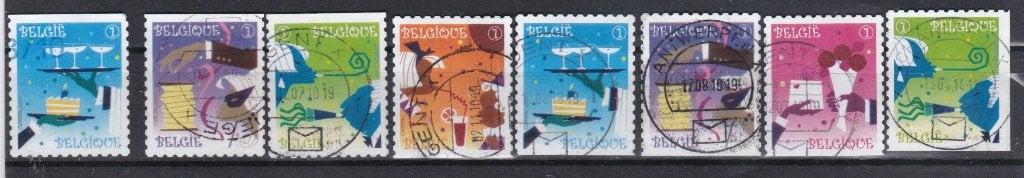 Belg. 2010 - nr 4037 - 4041, Verzenden, Gestempeld