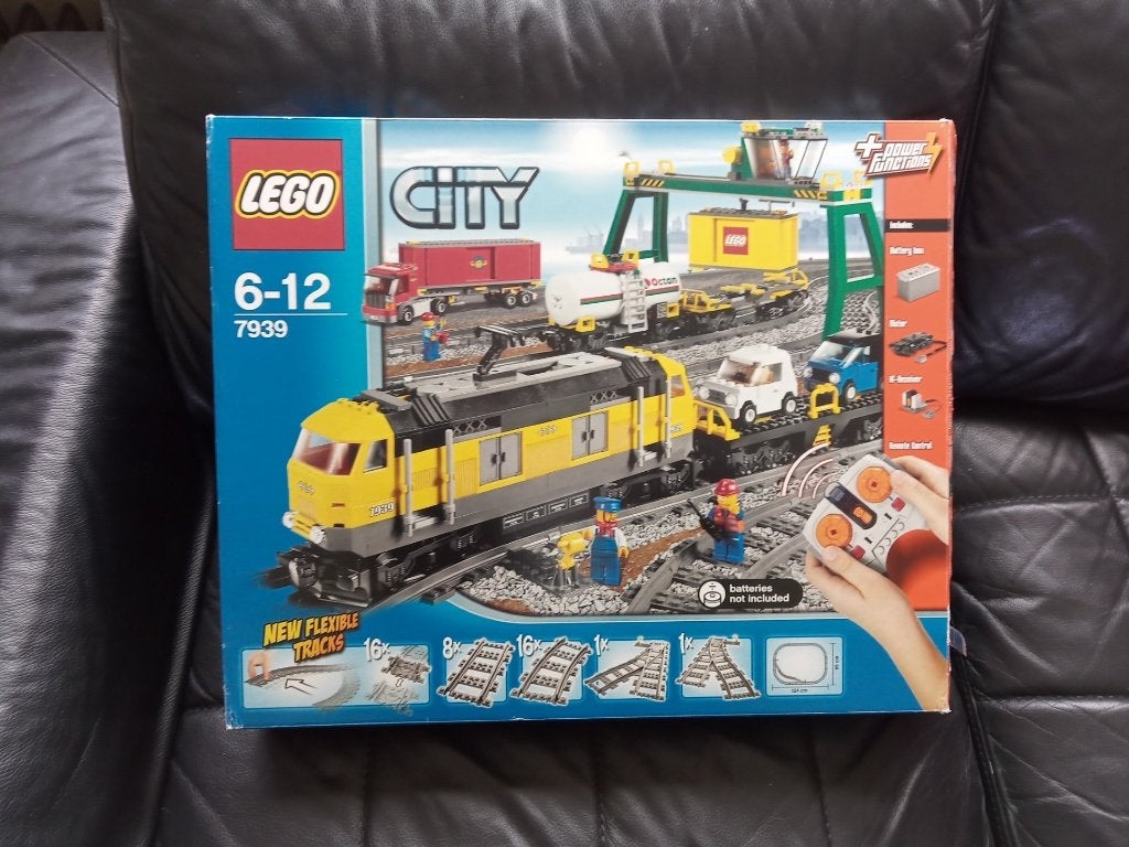 Lego City set 7939 goederentrein met grote kraan., Lego, Ophalen of Verzenden, Compleet, Complete set
