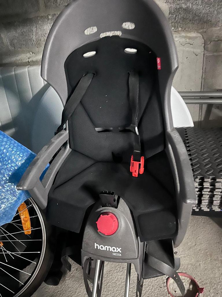 Siège de vélo, Enlèvement, Utilisé, Siège arrière, Repose-pieds