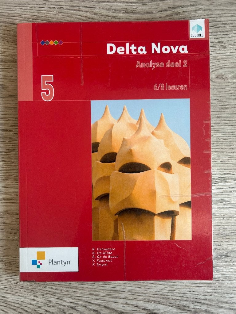 Delta Nova 5 Analyse deel 1&2 6/8 lesuren, Ophalen, ASO, Wiskunde A, Plantyn