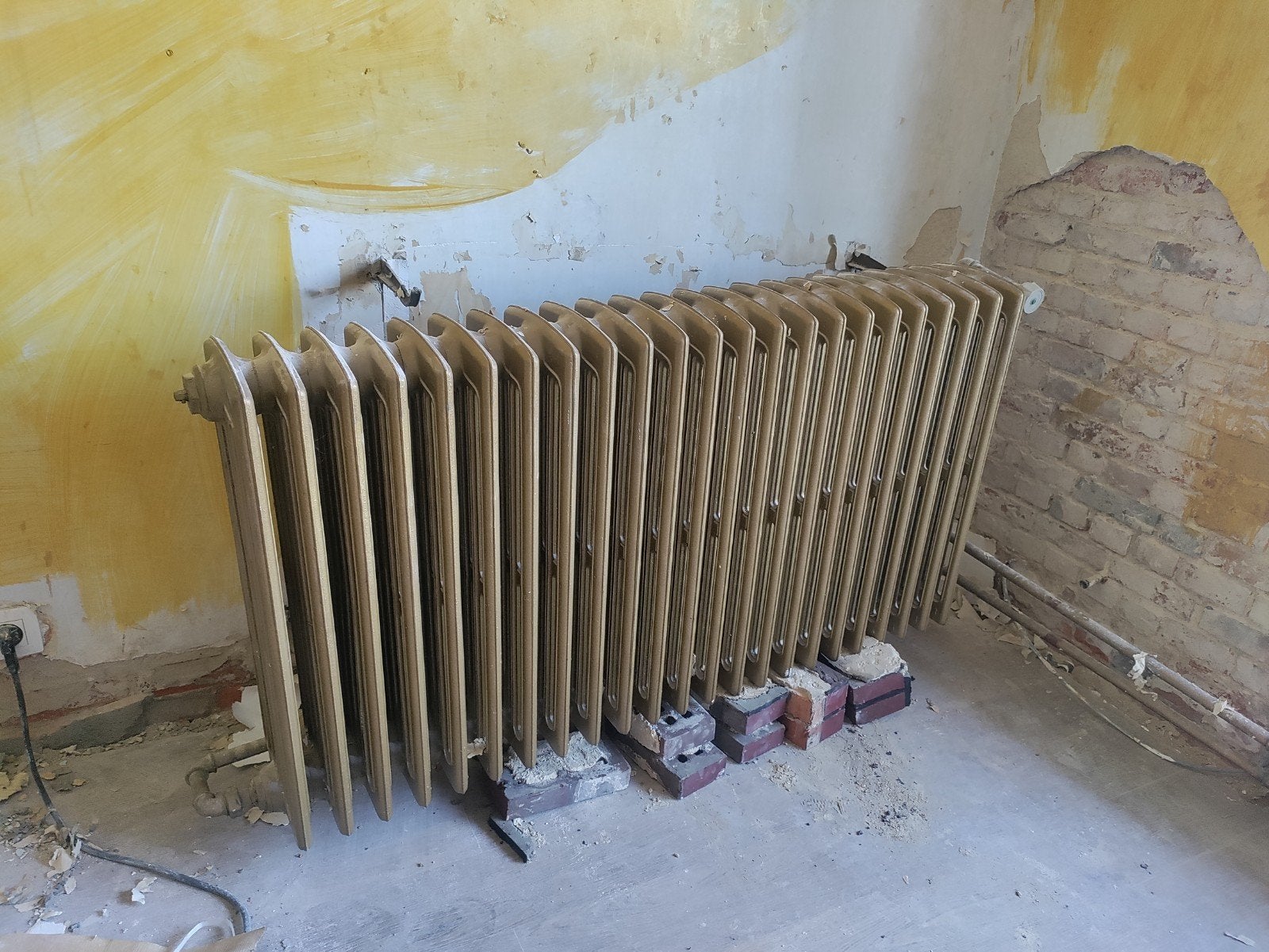 gietijzeren radiator, Ophalen, Radiator
