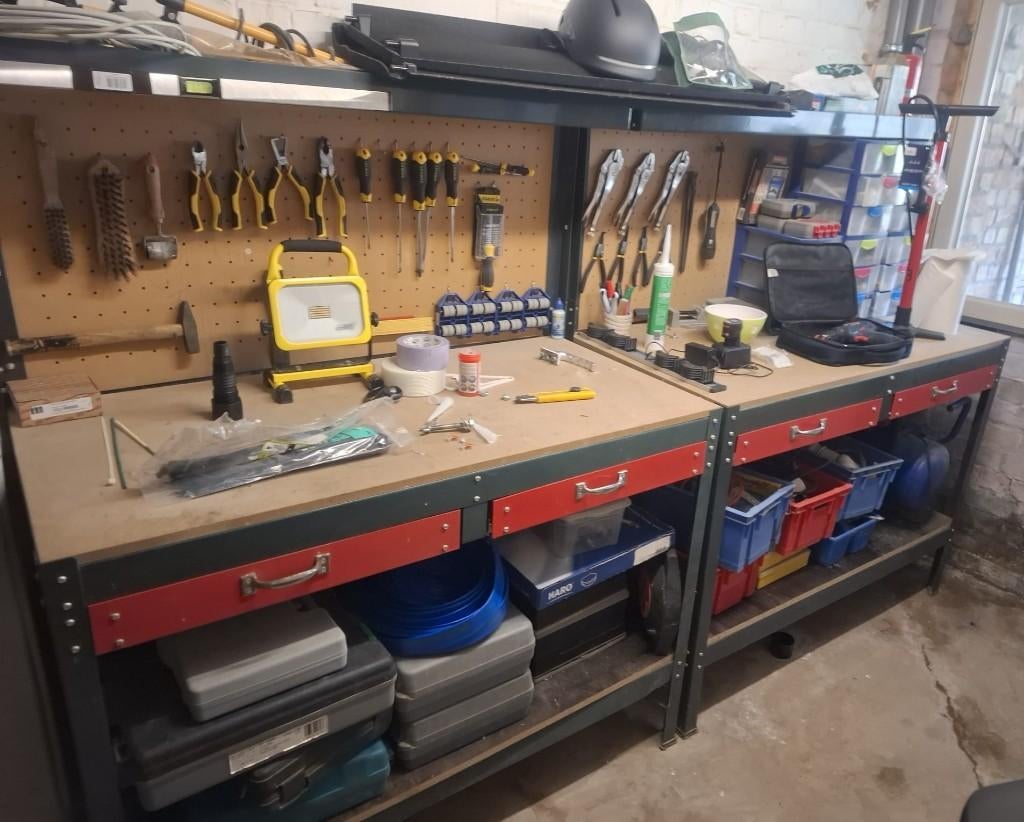 werktafels, Ophalen, Gebruikt, 70 tot 120 cm