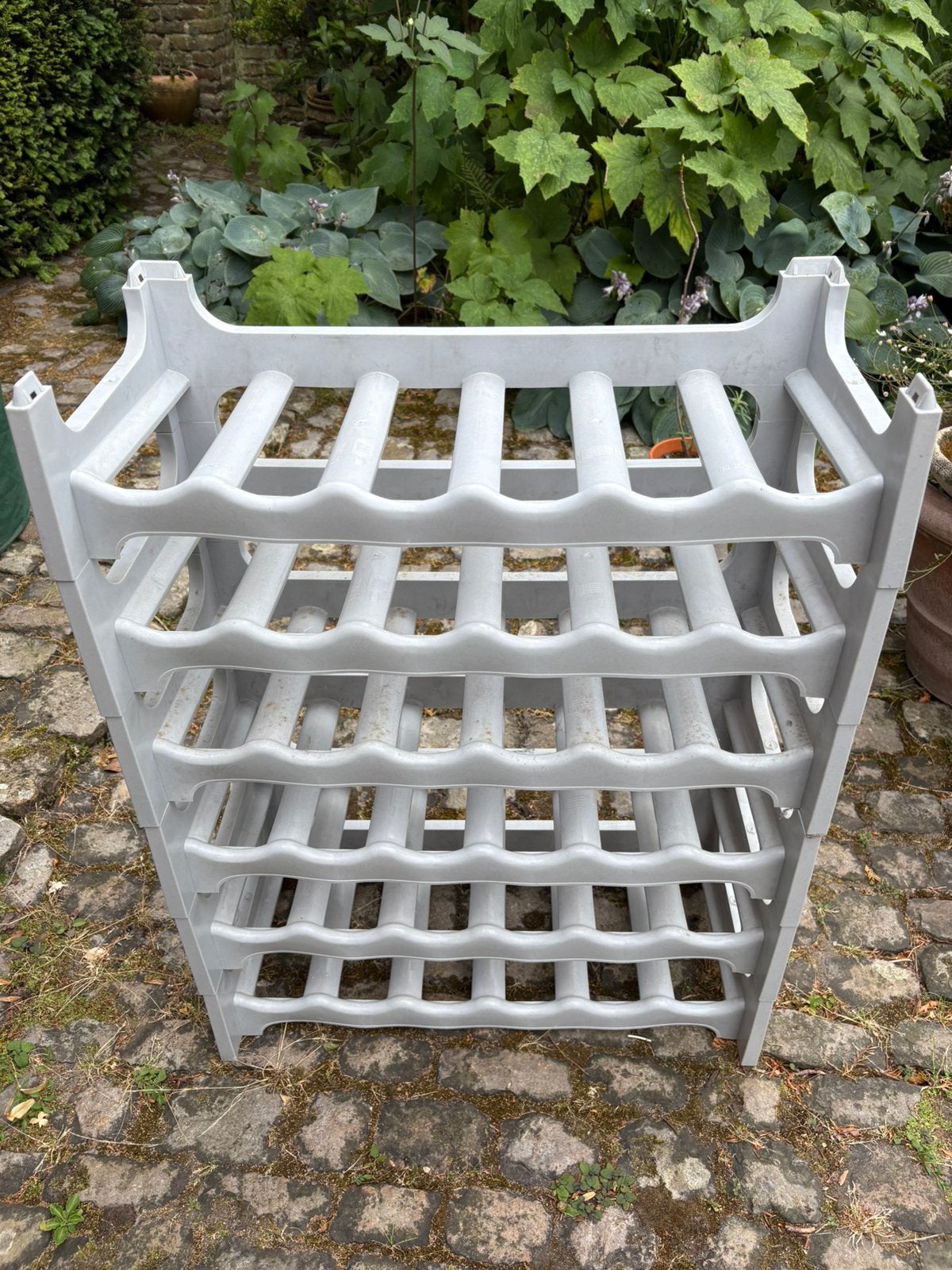 Wijnrek stapelbaar 6 stuks, Maison & Meubles, Accessoires pour la Maison | Porte-bouteilles, Enlèvement, Comme neuf