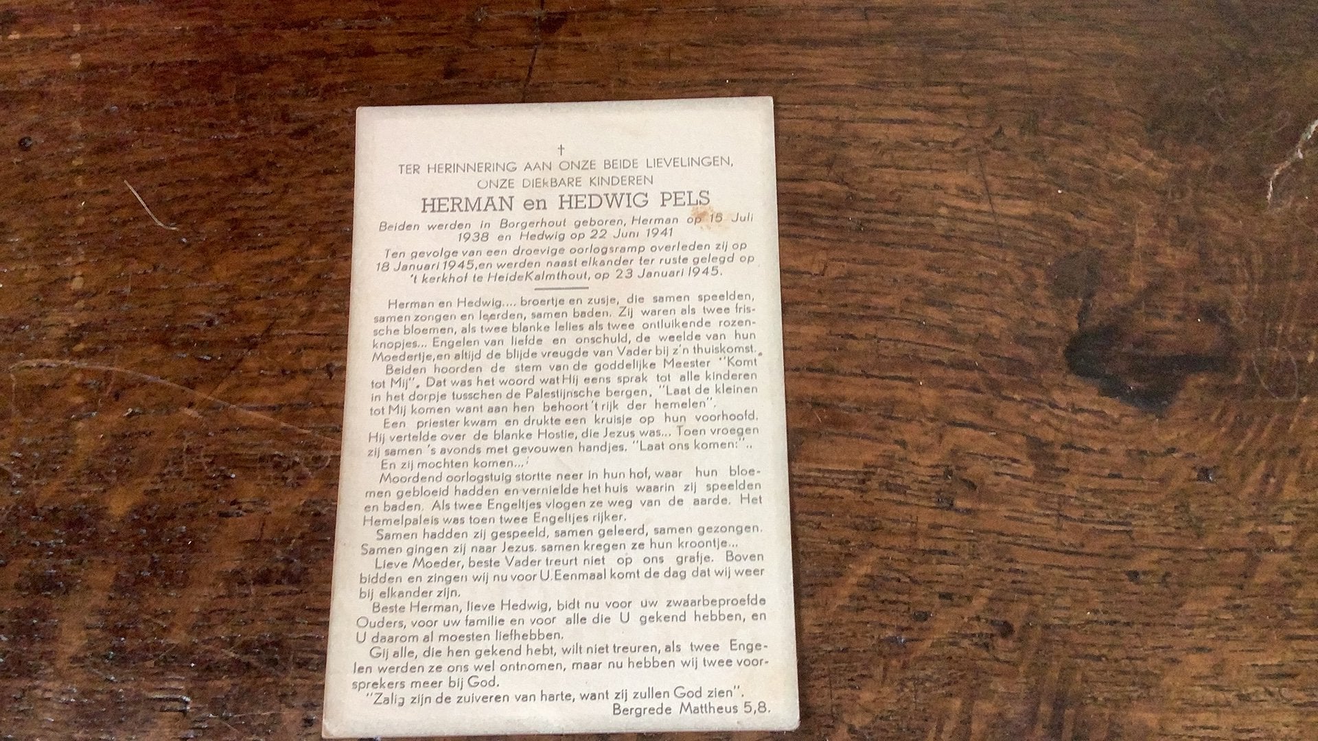 Victime de guerre 1945, frères Borgenhout, Enlèvement ou Envoi