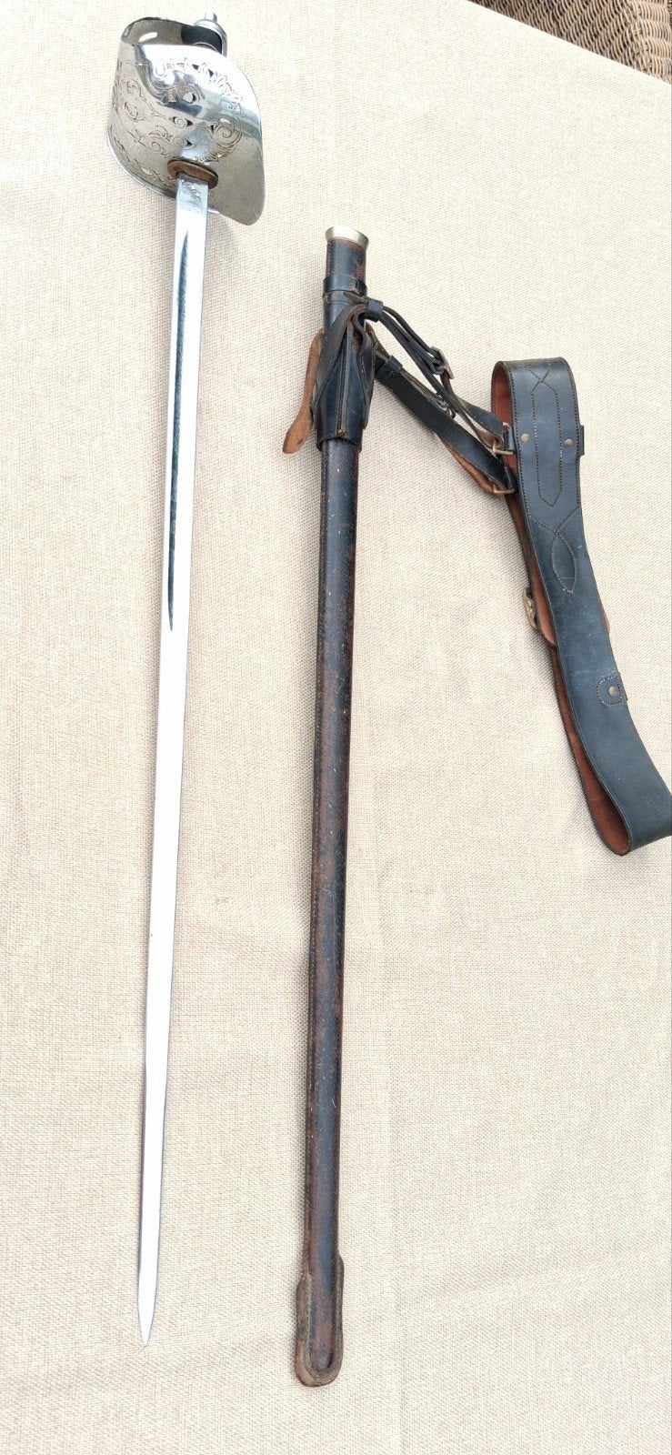 Engelse sabel m 1897 WO2, Verzamelen, Ophalen of Verzenden, Landmacht, Zwaard of Sabel