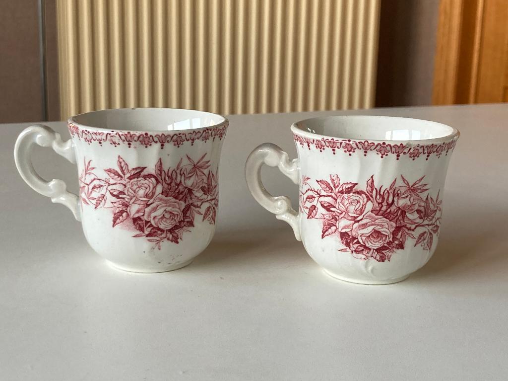 Villeroy & Boch Fasan rood koffiekopje - 2 stuks, Huis en Inrichting, Keuken | Servies, Keramiek, Ophalen of Verzenden, Zo goed als nieuw