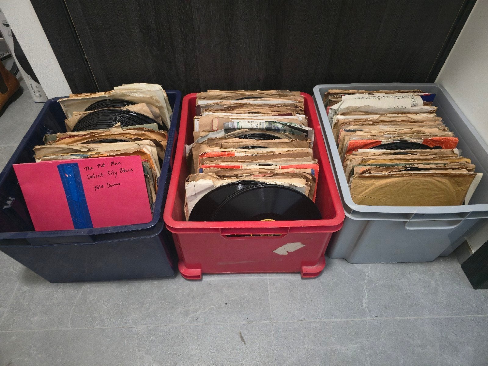 Disques 78 tours, 3 boîtiers, Enlèvement