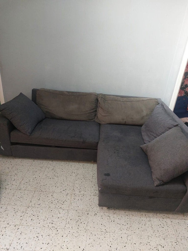 Zetel bed, Ophalen, Gebruikt, 150 tot 200 cm, Hoekbank