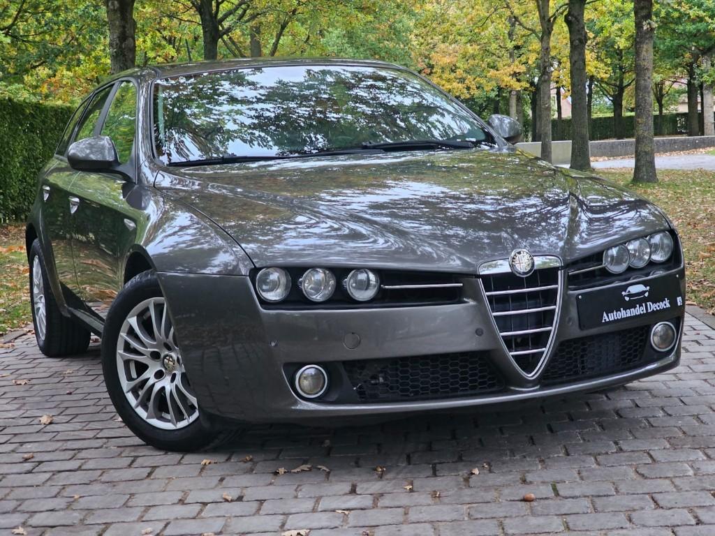 Alfa romeo 159 JTDM 1.9 diesel | handgeschakeld | leder, Auto's, Alfa Romeo, Zwart, Leder, 5 deurs, Euro 4